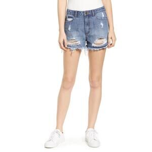 Articles of Society Ripped Distressed Denim Shorts Size 25